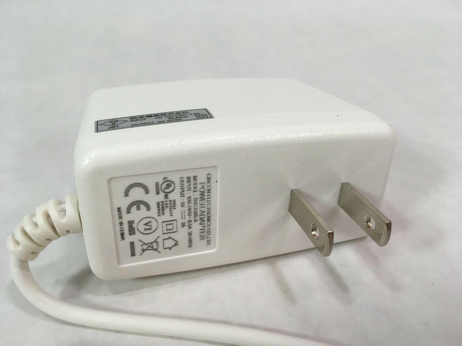 NEW Cincon Electronics TRG1505-A Power Adapter Charger 5V 2A 10W